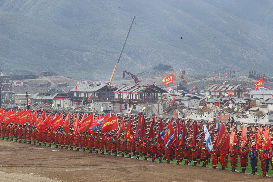 國務(wù)院抗震救災(zāi)指揮部辦公室、應(yīng)急管理部、云南省政府聯(lián)合舉行“應(yīng)急使命·2023”高山峽谷地區(qū)地震救援演習(xí)